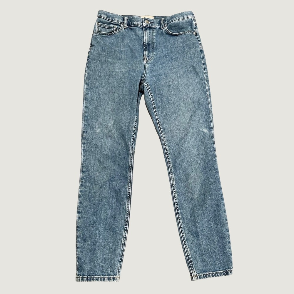Everlane High Rise Skinny Jeans Womens 26 Blue Stretch Denim 26 Inseam